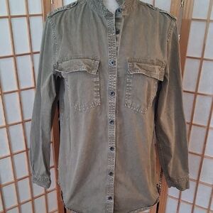 Banana Republic Olive Button Down Shirt